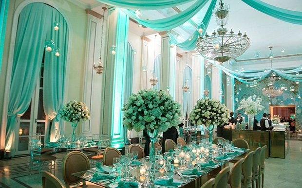 Decoração Tiffany para 15 anos